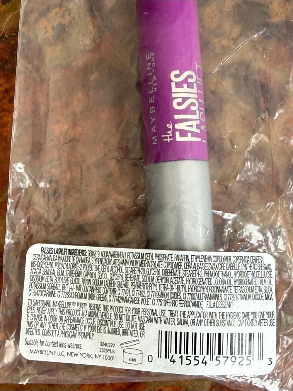 Maybelline The Falsies Lash Lift Volumizing Very Black Mascara-Mini Travel .15oz